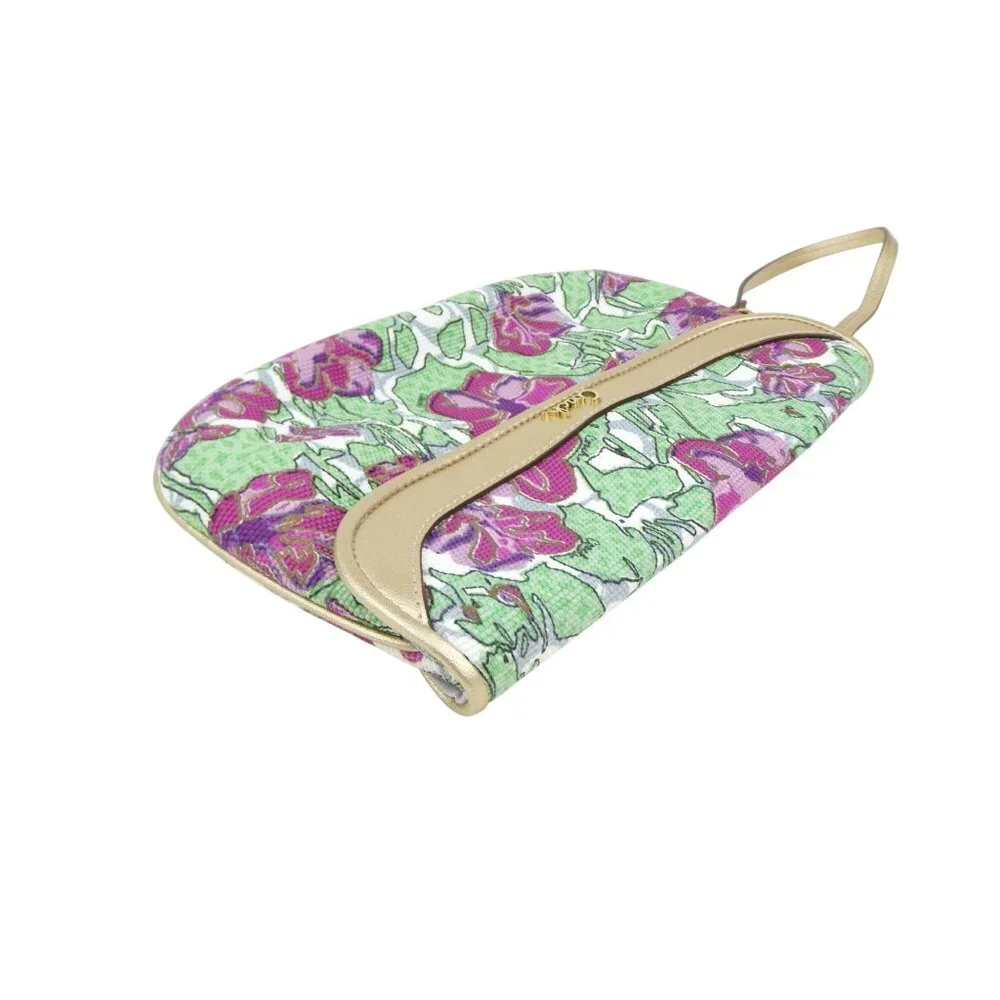 Coach Ashley Iris‎ Floral Flap Wristlet